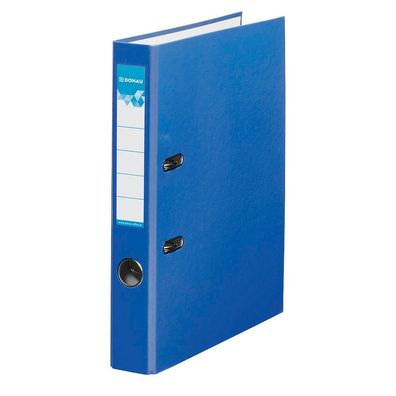 DONAU 3950001-10 Klassik Ordner blau Karton 5,0 cm DIN A4