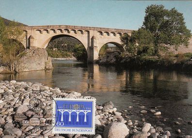 alte Brücke über den Fluß Golo Maxik. BRD 1984 Hagenbach