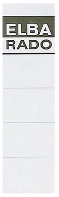 Elba 100420960 Einsteck-Rückenschilder - kurz/ breit, weiß, 10 Stück