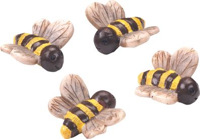 KNORR prandell 218043830 Dekostreu Tiere "Bienen" 1,8 x 2 cm gelb, grau, schwarz
