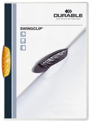 Durable 2260 09 Klemm-Mappe Swingclip® - 30 Blatt, orange