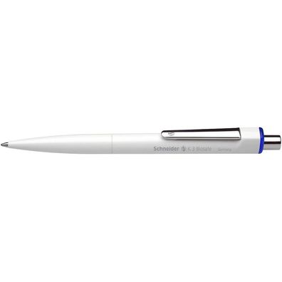 Schneider SN3273 10er Kugelschreiber K3 Biosafe weiß Schreibfarbe blau