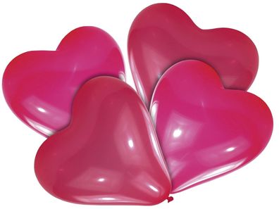 amscan 6439 Luftballon Lovely Moments - Riesen Herz, rot, 4 Stück