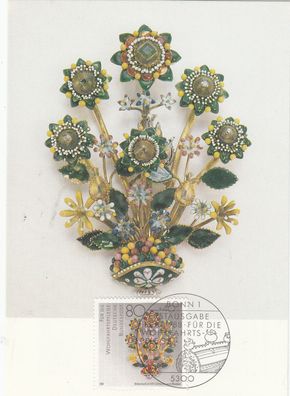 Blütenstrauß um 1620 Maxik. BRD 1988