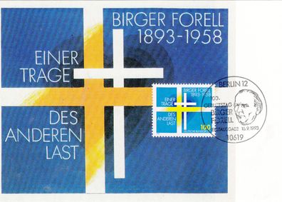 Forell Birger 100. Geburtst. Maxik. BRD 1993