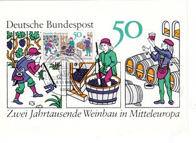 Weinbau in Mitteleuropa BRD Maxik.1980