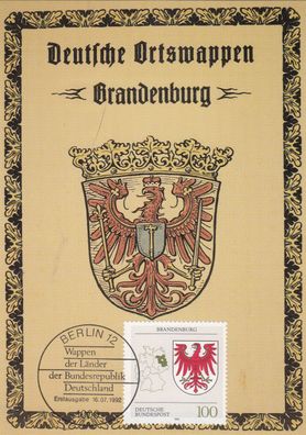 Wappen Brandenburg Maxik. BRD 1992
