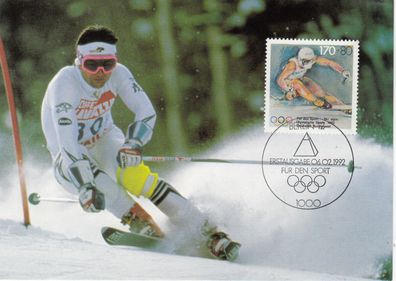 Ski alpin Maxik. BRD 1992 Edition Maxiphil