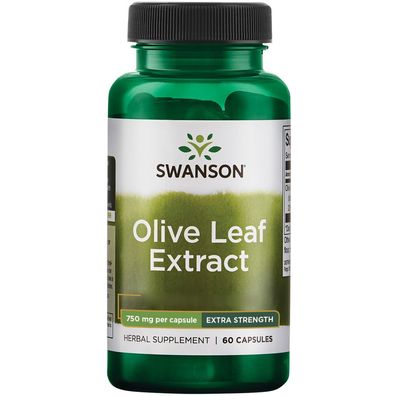 Swanson, Olive Leaf Extract Super Strength, 750mg, 60 Kapseln