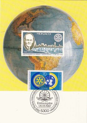 Rotary Clubs München Maxik. BRD1987 Edition Maxiphil