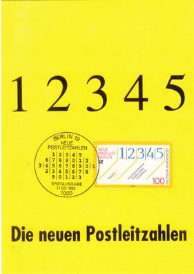 Neue Postleitzahlen Maxik. BRD 1993