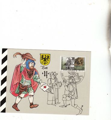 Briefboten aus dem 15 Jahrh. Maxik. DDR von 1990