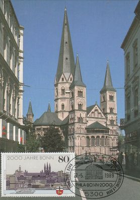 Bonn 2000 Jahre Maxikarte von 1989 BRD