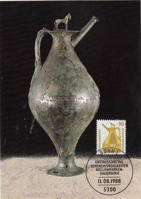 Bronzekanne aus Reinheim Maxik. BRD 1988