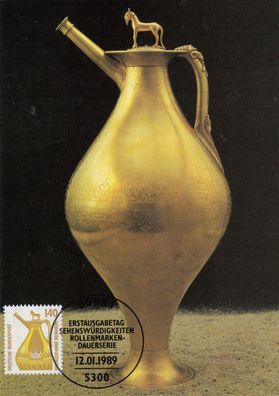 Bronzekanne aus Reinheim Maxik. BRD 1989 Edition Maxiphil