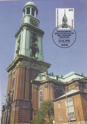 St. Michaelis-Kirche Hamburg Maxik. BRD 1996