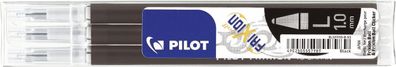 Pilot BLSFR10-B-S3-E Tintenrollermine FriXion BLS-FR10 - 0,5 mm, schwarz, 3er Pack