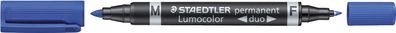 Staedtler® 348-3 Permanentmarker Lumocolor® duo - nachfüllbar, 0,6 mm und 1,5 mm, ...