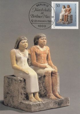 Ehepaar aus der Nekropole in Giza Maxik. Berlin 1984