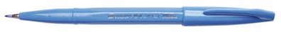 Pentel® SES15C-S Faserschreiber Sign Pen Brush - Pinselspitze, hellblau