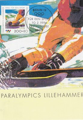 Paralympics Lillehammer Maxik. BRD 1994