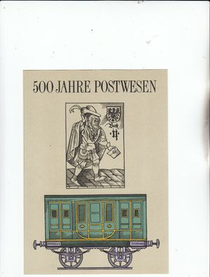DDR 500 J. Postwesen Faltblatt