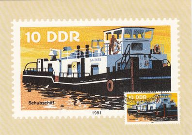 Schubschiff Maxik. DDR von 1981