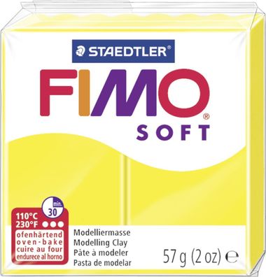 FIMO 8020-10 Modelliermasse soft zitronengelb(P)