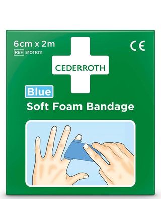 Cederroth 51011011 Pflaster "Soft Foam Bandage" selbsthaftend blau(S)