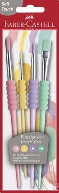 Faber-Castell 481620 FABER-CASTELL Synthetikhaarpinsel-Set Pastell