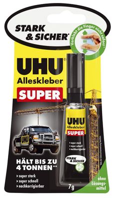 UHU® 46960 Alleskleber SUPER Strong & Safe 7g  Tube Blister