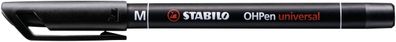 Stabilo® 843/46 Folienschreiber OHPen universal Medium, permanent, schwarz