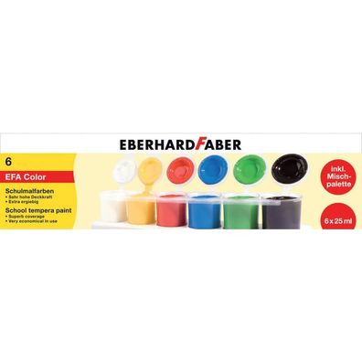 Eberhard FABER Schulmalfarbe EFA Color, 6er Set