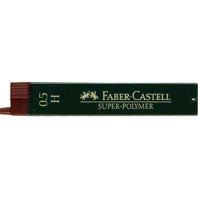 FABER-CASTELL 120511 SUPER-POLYMER Bleistiftminen H 0,5 mm 12er