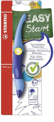 Stabilo® B-46834-3 EASY- ergonomischer Tintenroller dunkelblau/ hellblau(T)