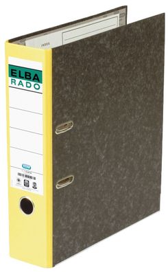 Elba 100022600 Ordner rado Wolkenmarmor - A4, 80 mm, gelb