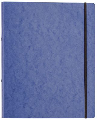 Pagna® 44100-02 Ringbuch Pressspan - A4, 2-Ring, Ring-Ø 16mm, Gummizug, blau