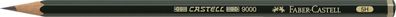 Faber-Castell 119015 Bleistift Castell® 9000 - 5H, dunkelgrün