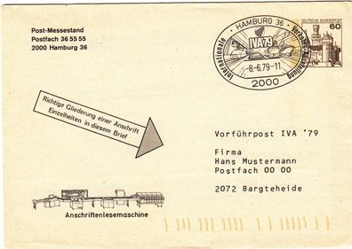 Hamburg Intern. Verkehrs-Austellung super Beleg mit SST 1979