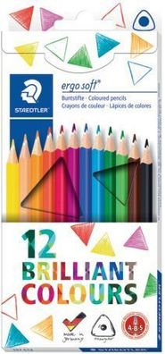 Staedtler® 157C12 ergosoft® 157 Farbstift - 12 Farben in Kartonetui