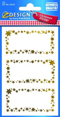 AVERY Zweckform ZDesign Weihnachts-Sticker "Sterne"