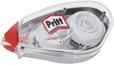 PRITT 9H PCK6B Korrekturroller Compact Flex - Einweg, 6 mm x 10 m, transparent