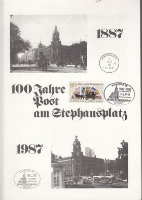 100 J. Post am Stephansplatz Hamburg 1987 super Belege
