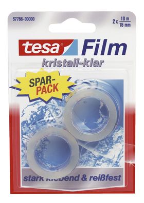 Tesa® 57766-00000 Film kristall klar 2x 10mx15mm