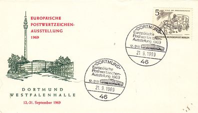 Dortmund Europ. Briefm. Austellung super SST 1969