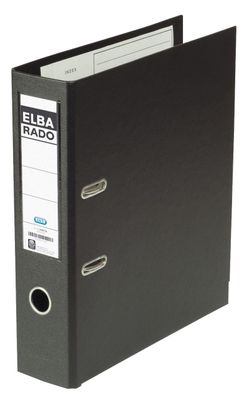 Elba 100022631 Ordner rado plast PVC/ PVC - A4, 80 mm, schwarz