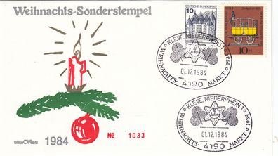 Kleve , Niederrhein Weihnachtsmarkt schöner SST von 1984