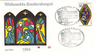 Bocholt Weihnachtsmarkt schöner SST von 1984