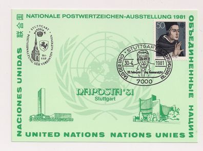 Dag Hammarskjöld 20. Todesjahr Tag der Uno Naposta '81 SST s. auchShop!
