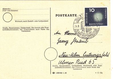 Stuttgart 75 J. Württemb. Postaust. super SST 1957